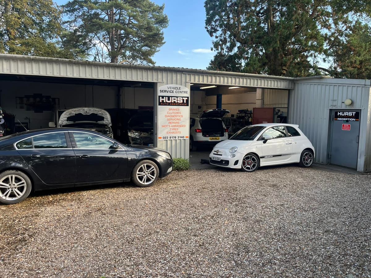 Mechanic working on a car